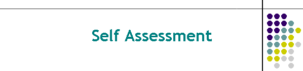 Self Assessment