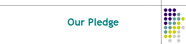 Our Pledge